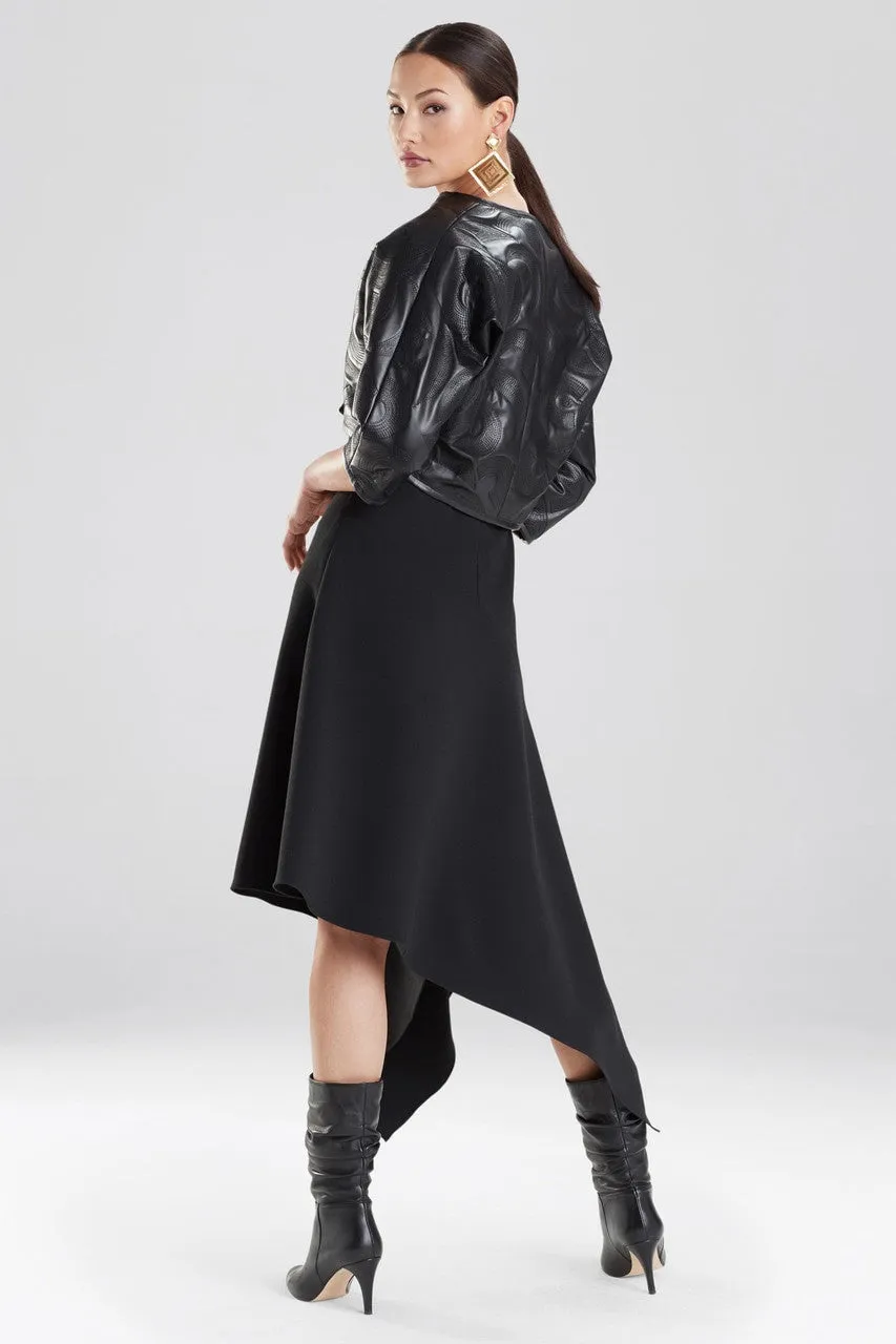 Embossed Faux Leather Jacket