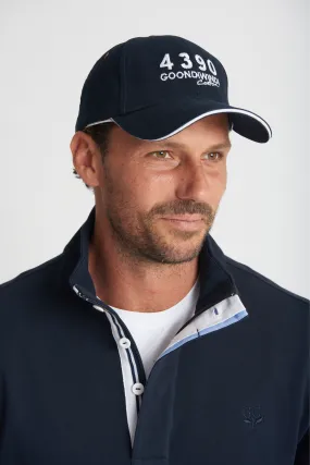 Embroidered 4390 Logo Navy/White Cap