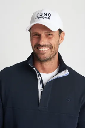 Embroidered 4390 Logo White Cap