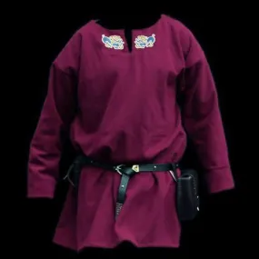 Embroidered Mens Wool Viking Tunic