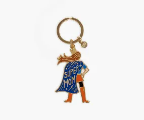 Enamel Keychain - Super Mom