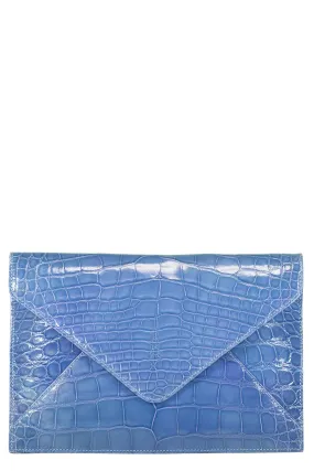 Envelope Clutch - Hydrangea Blue