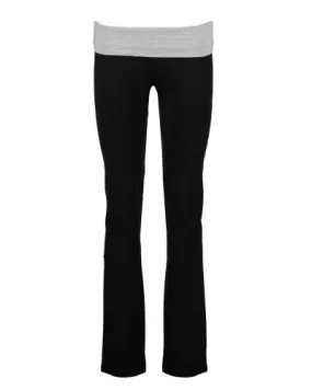 Enza Ladies Fold Over Yoga Pant