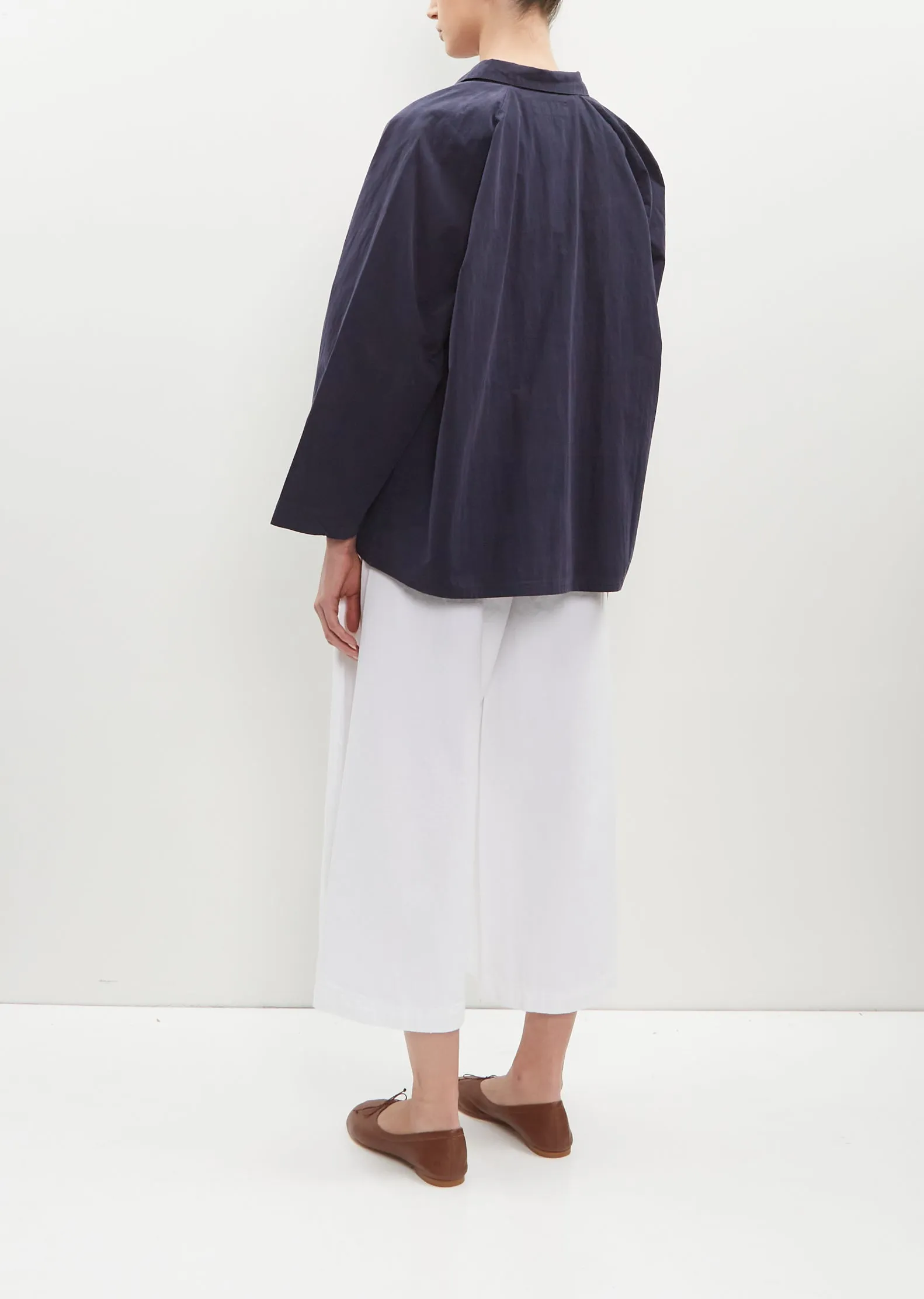 Ermou Cotton Blend Jacket - Atlantic