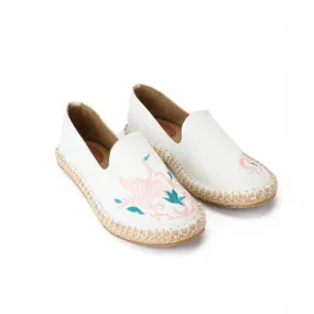 Espadrilles Swan White