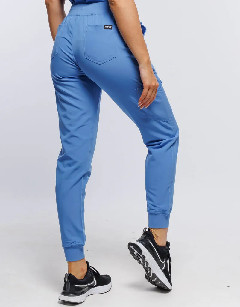 Essential Jogger Scrub Pants - Ceil Blue