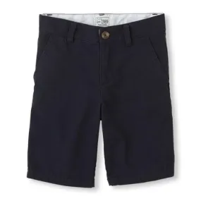 Est 1989 Place Navy Blue Woven Chino Boys Shorts