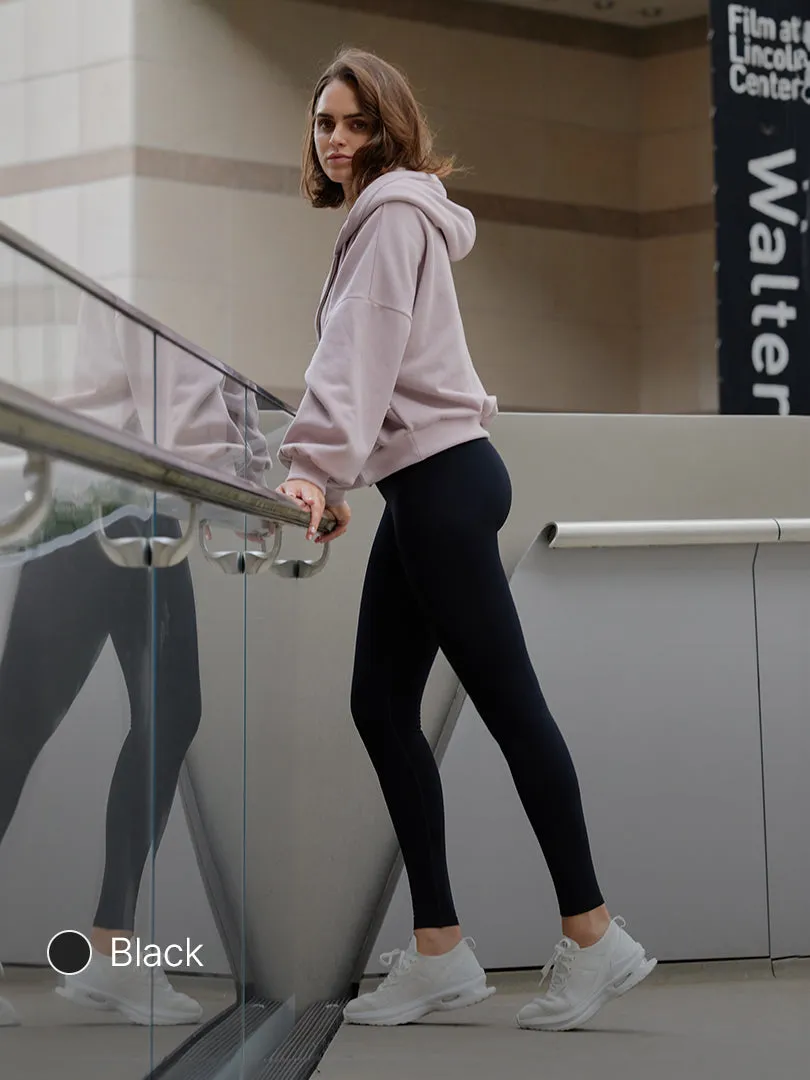 Euro-Sense Brushed Fleece Ankle Length Leggings