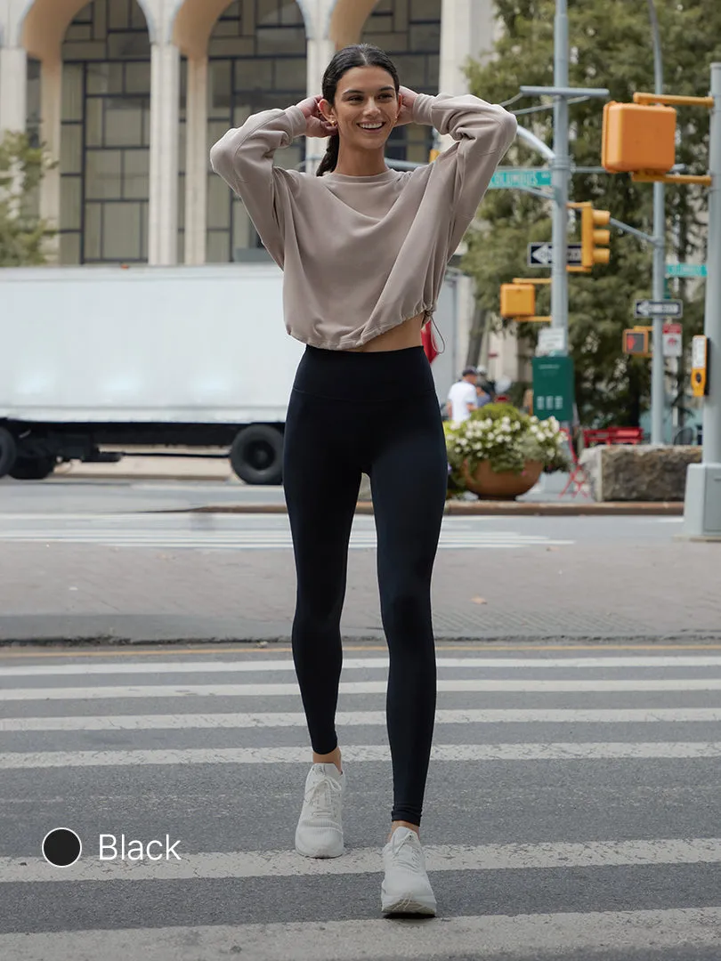 Euro-Sense Brushed Fleece Ankle Length Leggings