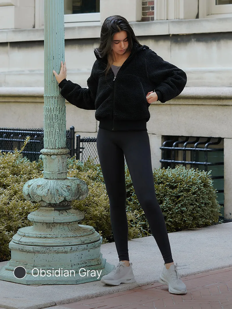 Euro-Sense Brushed Fleece Ankle Length Leggings
