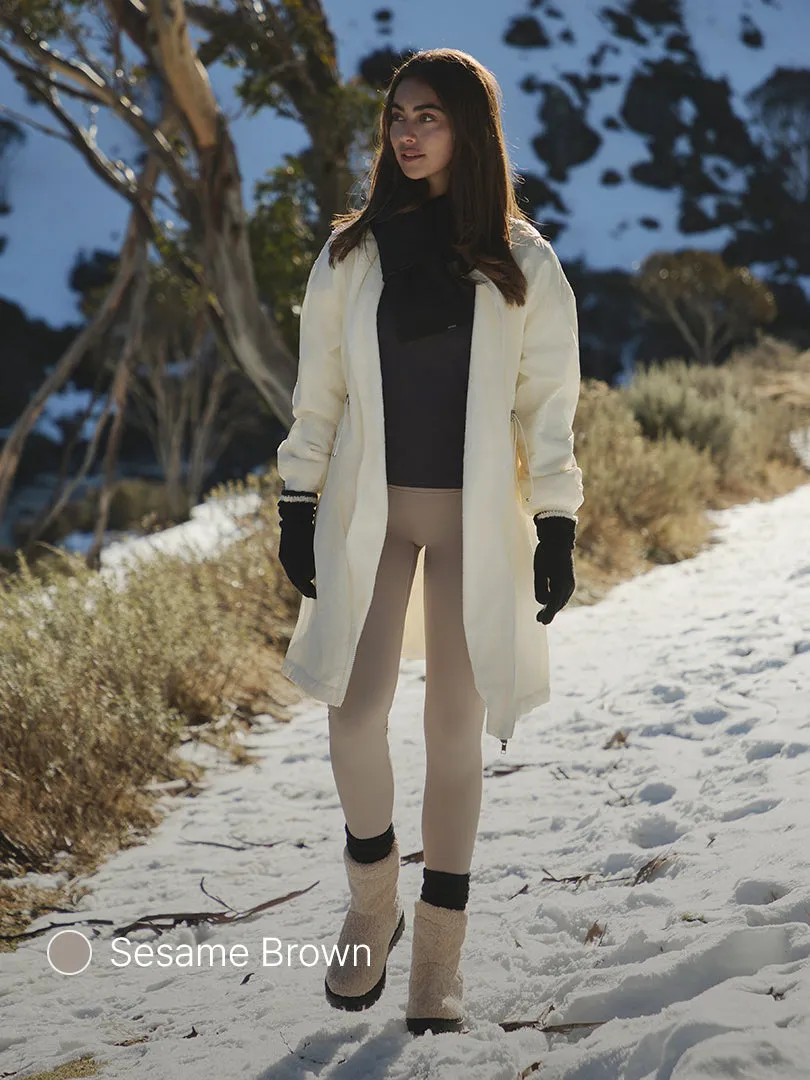 Euro-Sense Brushed Fleece Ankle Length Leggings