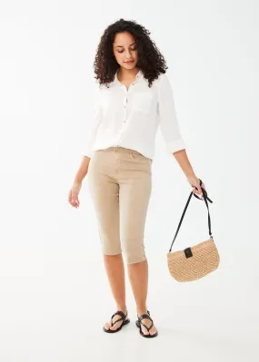 Euro Twill, Pull-On Pedal Pusher Pants