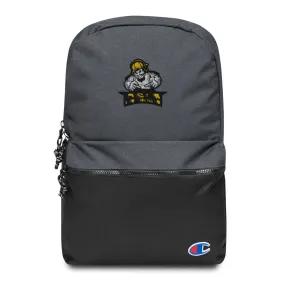 ev0z_Gold Embroidered Champion Backpack