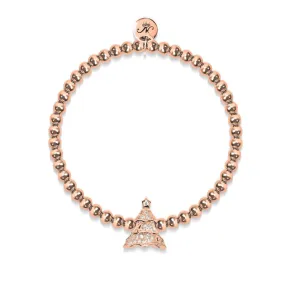 Evergreen | 18k Rose Gold | Crystal Holiday Tree