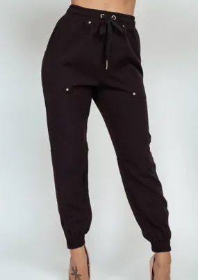 Evie Black Joggers