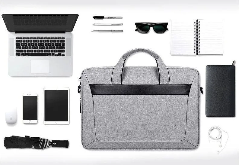 Executive 2 In 1 Laptop Shoulder Bag -Black