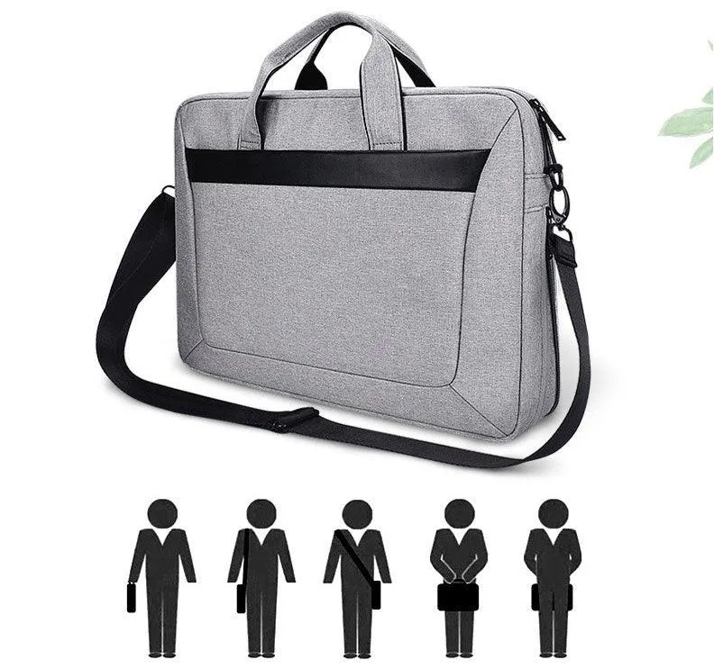 Executive 2 In 1 Laptop Shoulder Bag -Black