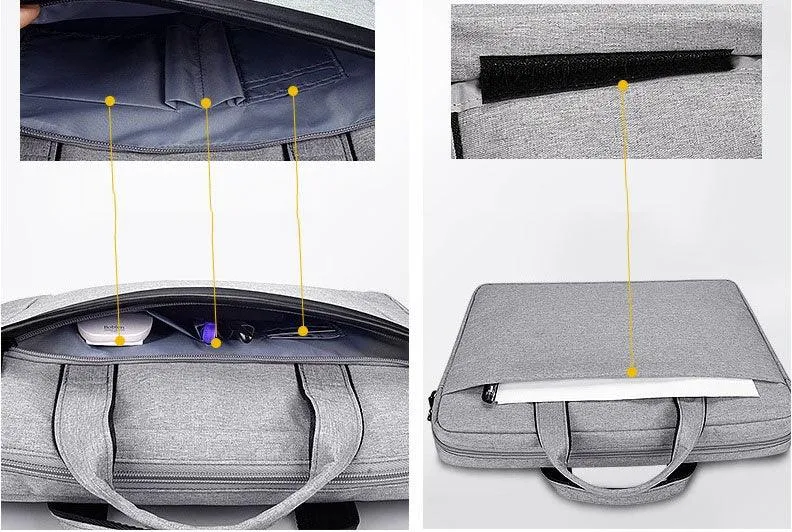 Executive 2 In 1 Laptop Shoulder Bag -Black