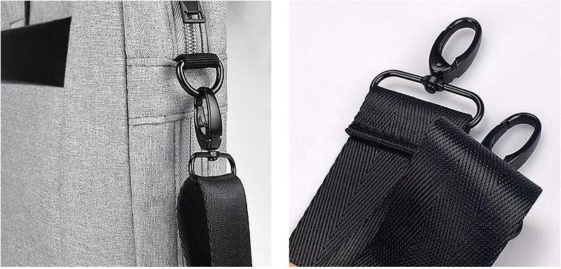 Executive 2 In 1 Laptop Shoulder Bag -Black
