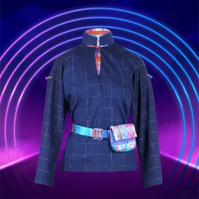 【EXPLORER】Red-White-Blue Satin Indigo Shirt (紅白藍)