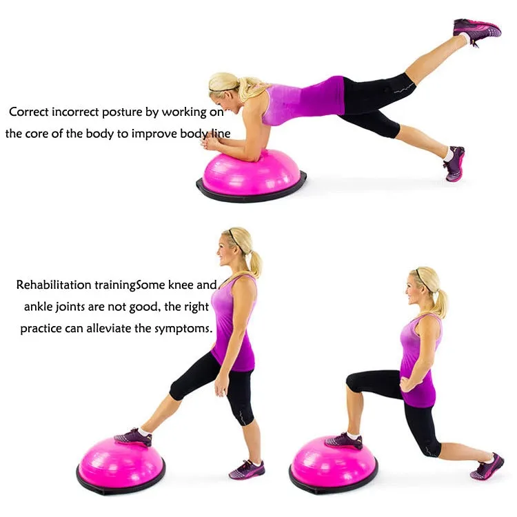 Explosion-proof Yoga Ball Sport Fitness Ball Balance Ball , Diameter: 60cm(Silver)