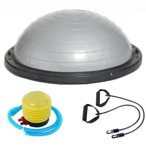 Explosion-proof Yoga Ball Sport Fitness Ball Balance Ball , Diameter: 60cm(Silver)