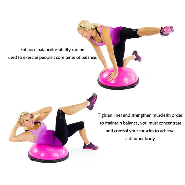 Explosion-proof Yoga Ball Sport Fitness Ball Balance Ball , Diameter: 60cm(Silver)
