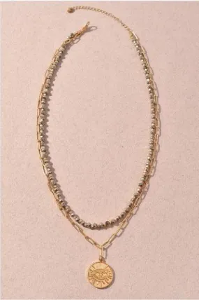 Eye on You- layered necklace