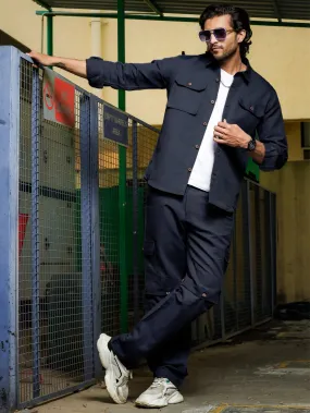 Ezy Convertible Jacket & Jogger Co-Ord Set- Dark Blue