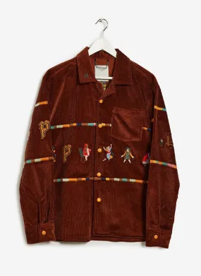 Fable Coach Cord Overshirt | Espresso