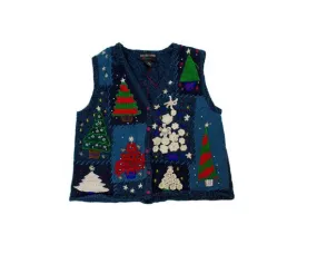 Fancy Trees-Small Christmas Sweater
