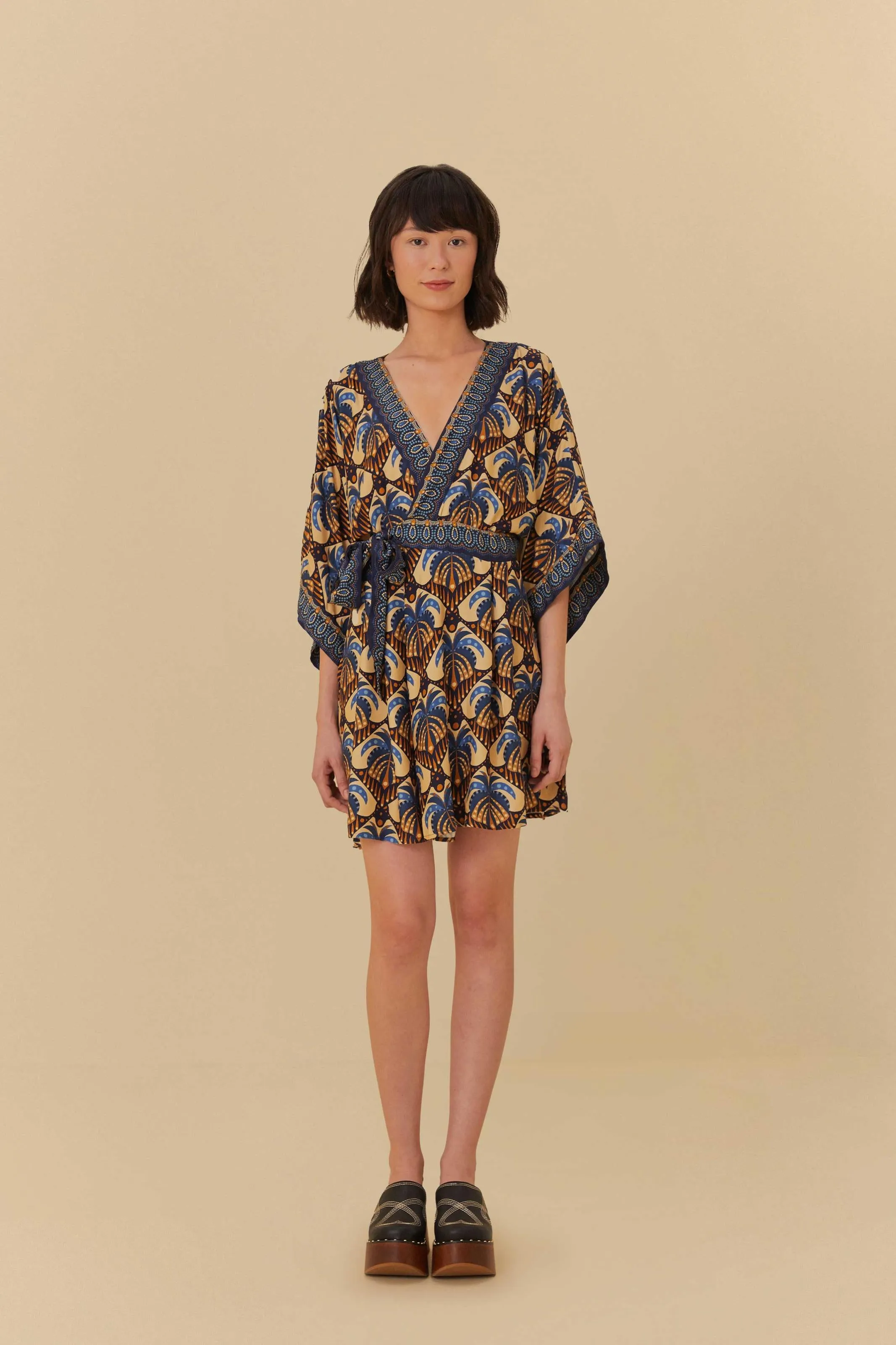 FARM COQUEIROU SHORT DRESS