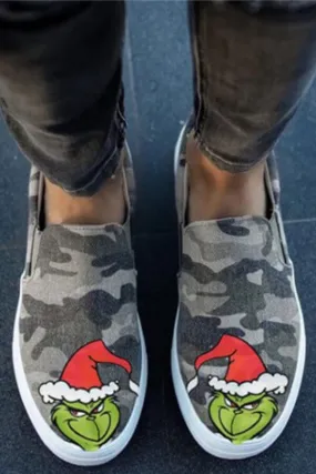 Fashion Cartoon Printing Canvas Shoes