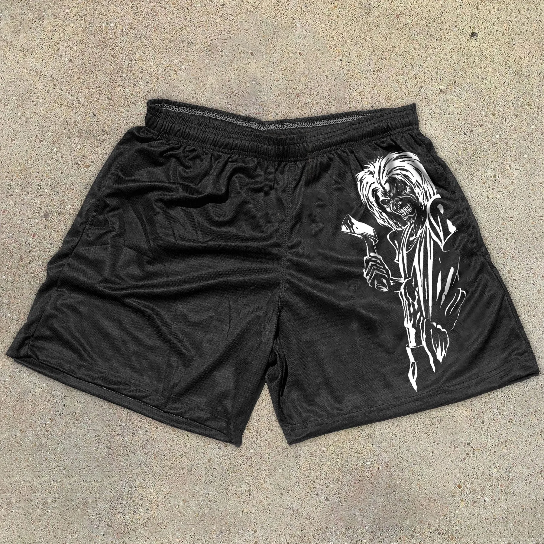 Fashion casual printed basic track shorts