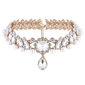 Fashion Necklace Collection: Exquisite Crystal Chokers from International Brands
