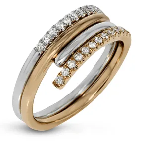 Fashion Ring in 18k Gold with Diamonds