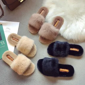 Fashionable Plush Slippers for Women