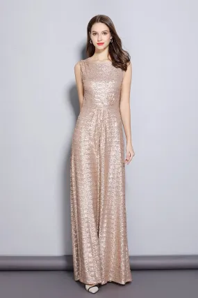 FashionSierra - Party Prom Thick Sequined Elegant Long Runway Dresses