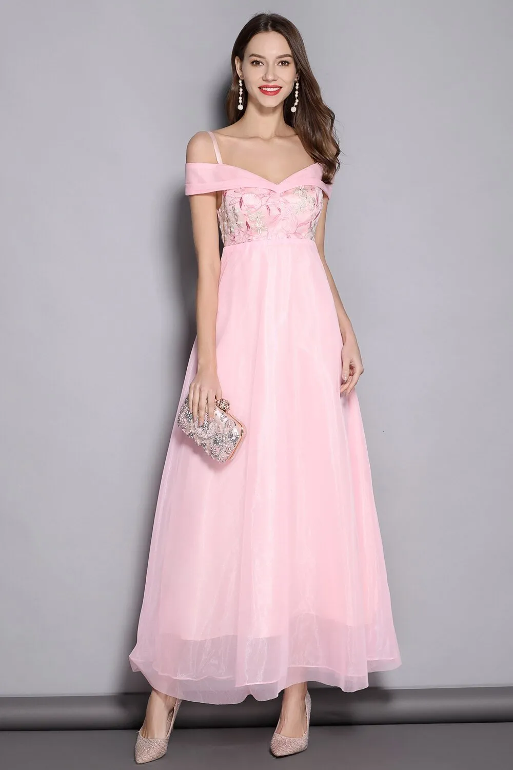 FashionSierra - Sexy Off the Shoulder Elegant Party Prom Long Runway Dresses