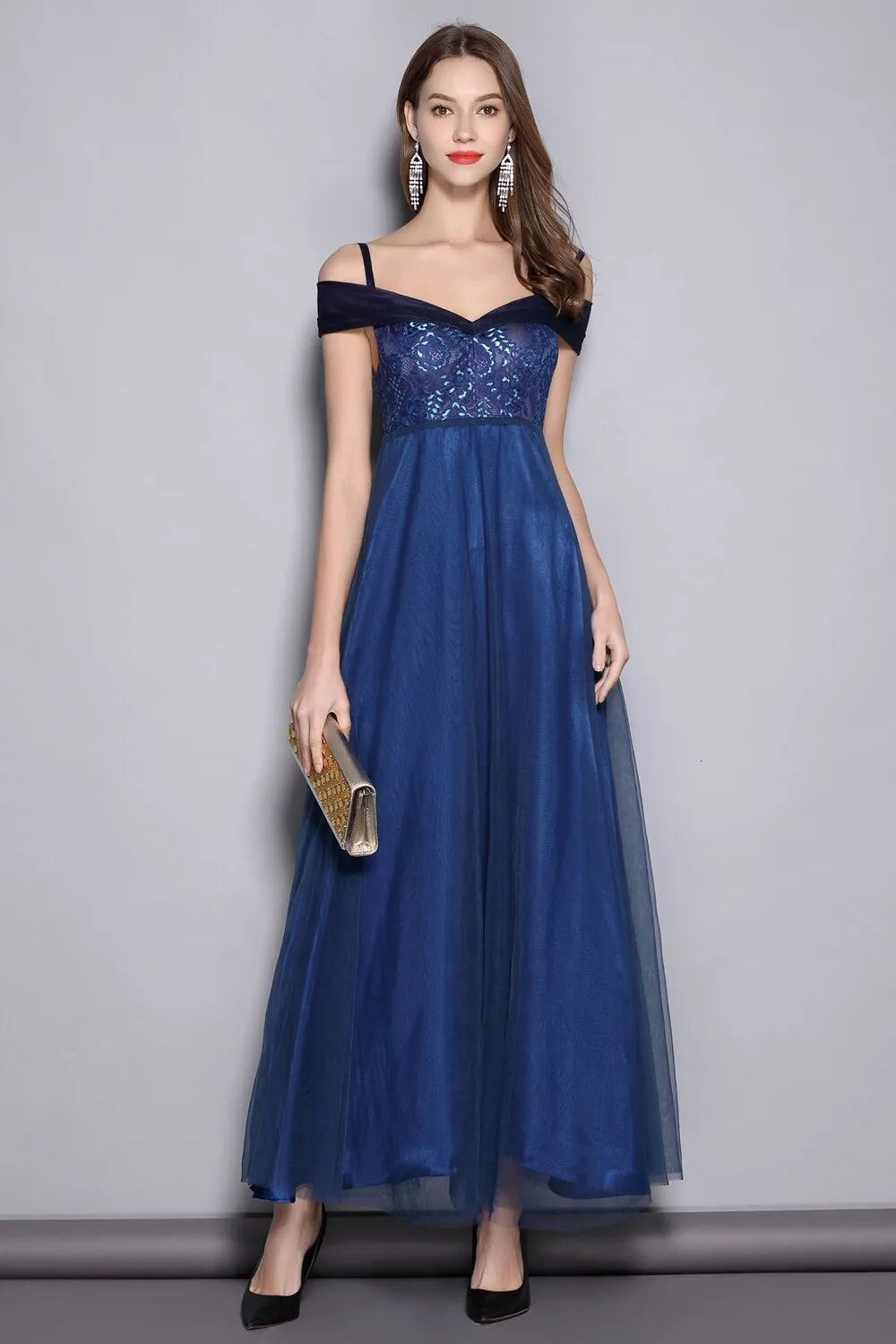 FashionSierra - Sexy Off the Shoulder Elegant Party Prom Long Runway Dresses