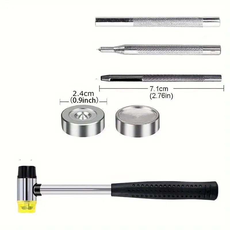 Fastenings 120 Sets WeluvFit Premium Leather Snap Fasteners Kit