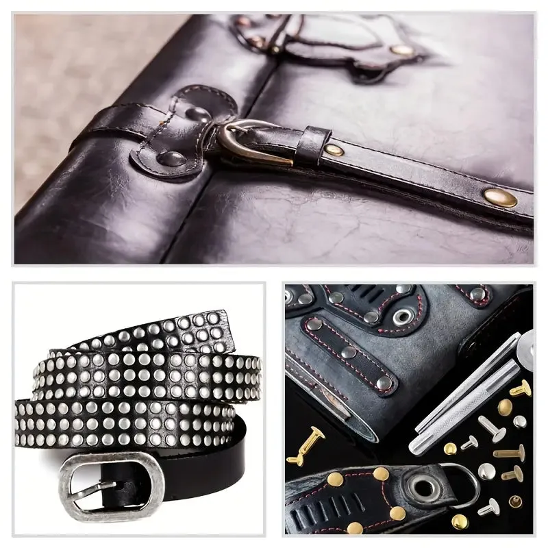 Fastenings 120 Sets WeluvFit Premium Leather Snap Fasteners Kit