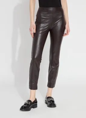 Faux Leather Ankle Grazer - Espresso