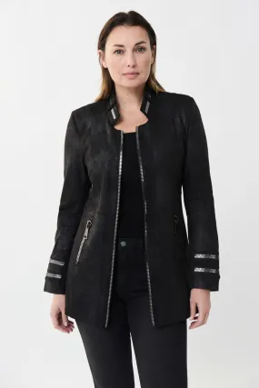 Faux-Suede Midi Jacket Style 213948