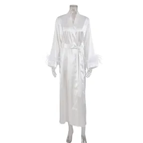 Feather Sleeves Gown For Women