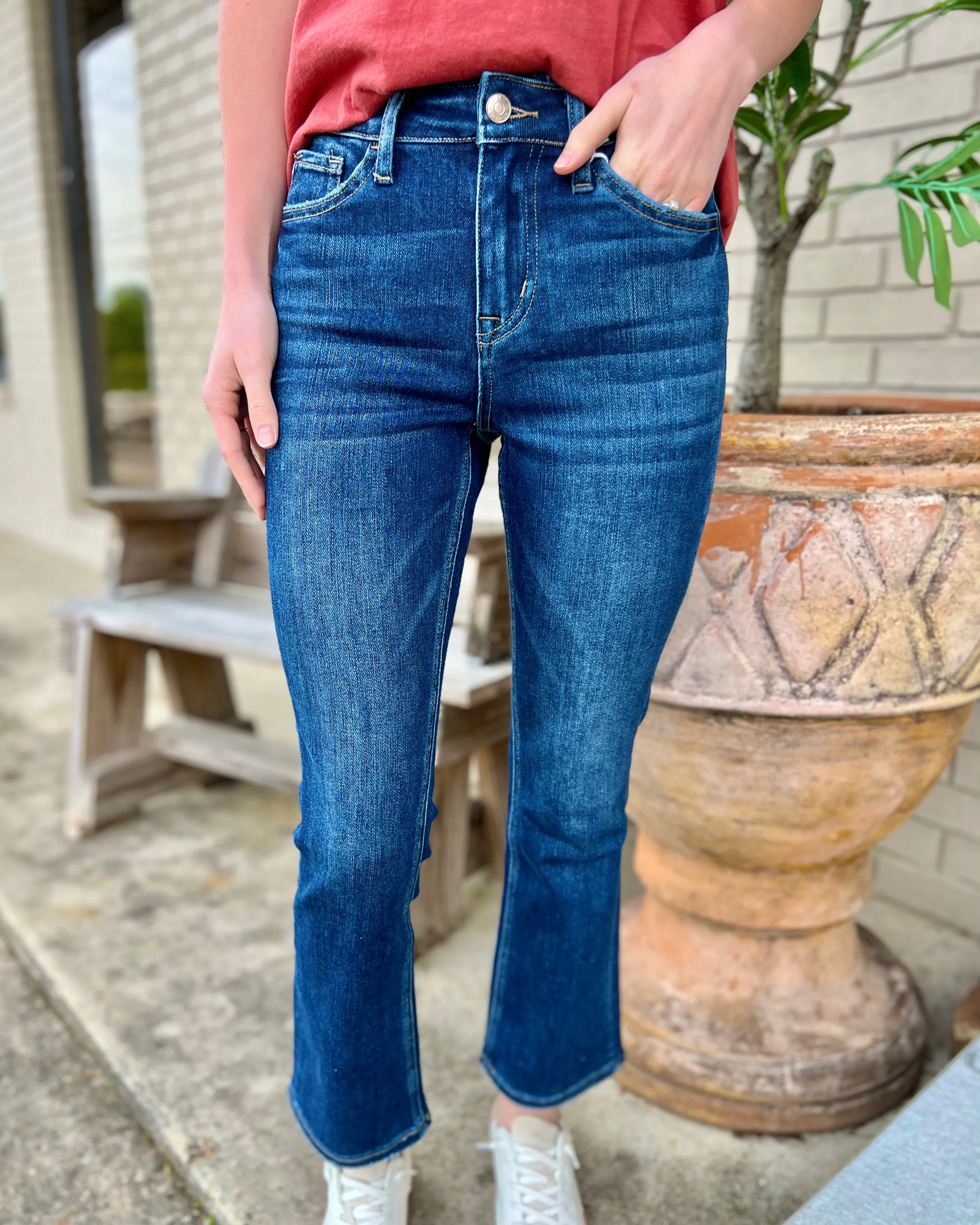 Feeling Like New High Rise Kick Flare Jeans 26" Inseam