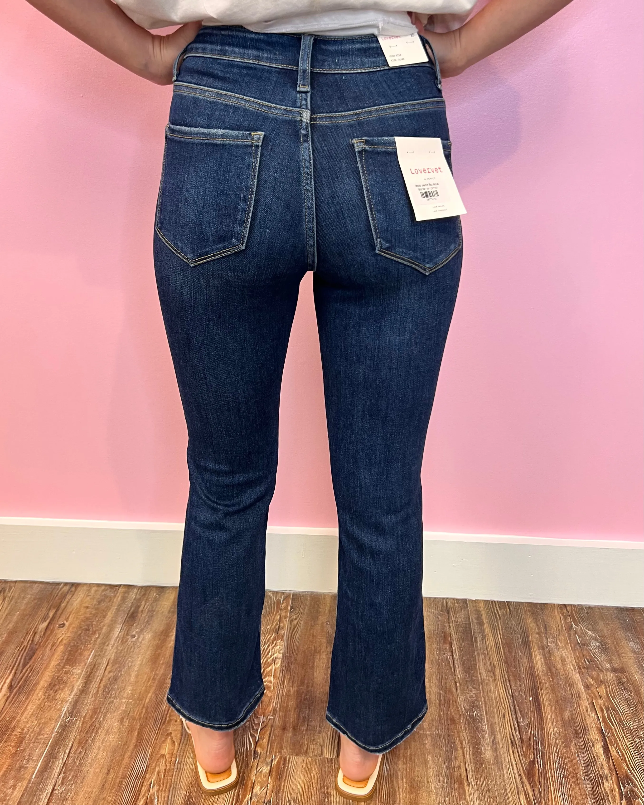 Feeling Like New High Rise Kick Flare Jeans 26" Inseam