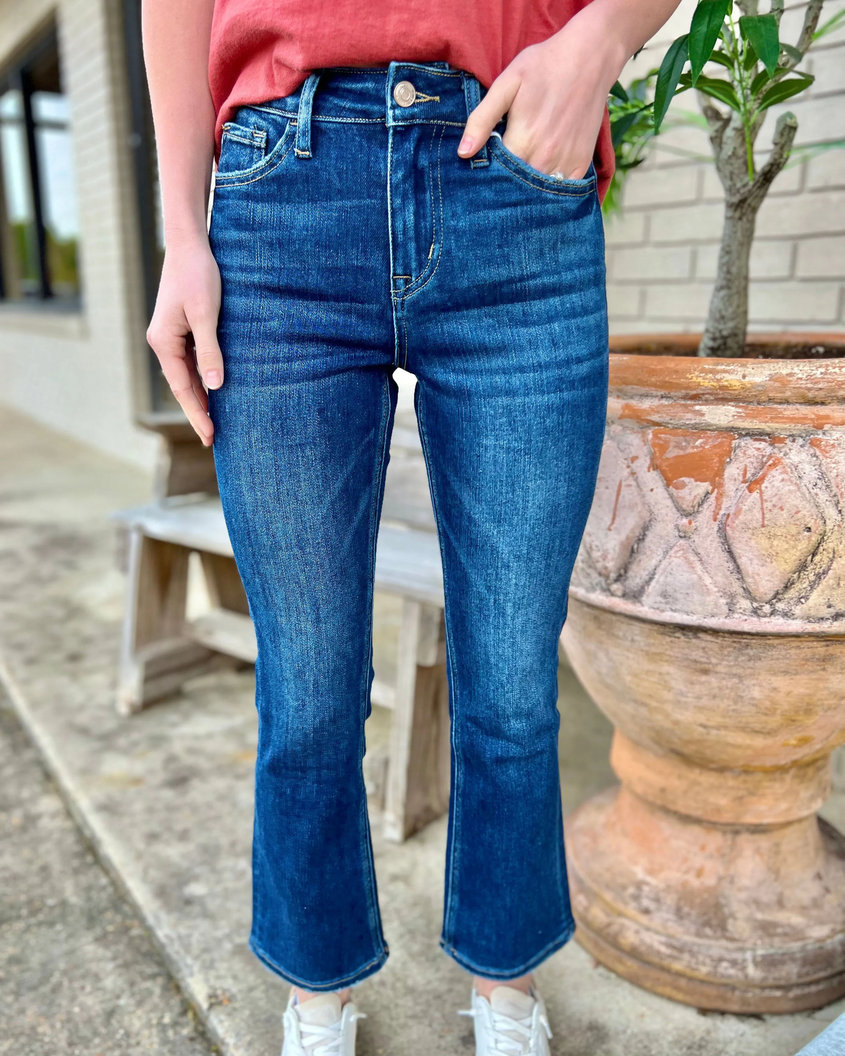 Feeling Like New High Rise Kick Flare Jeans 26" Inseam