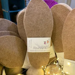 Felted Alpaca Shoe Insoles For Men or Women