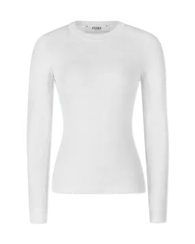Fendi Brush Long Sleeve Knit Top
